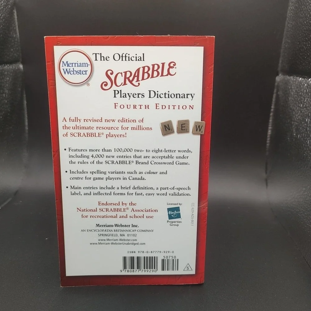 The Official Scramble Players Dictionary 4th Edition‎
